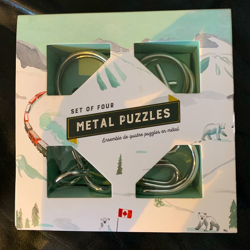 Set of Four Metal Puzzles